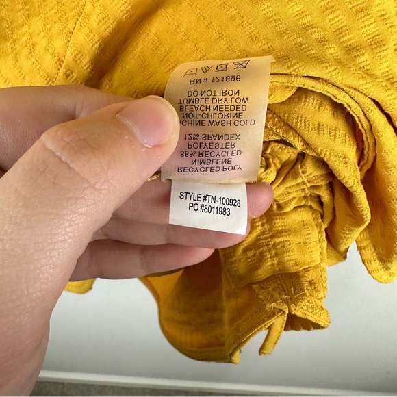 Title Nine Yellow Gold Speed Racer Cinchable Outdoor Dress Size Medium - Picture 8 of 9